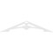 Ekena Millwork Pitch Sellek Architectural Grade PVC Gable Pediment, 72"W x 15"H x 1"P (5/12) GPP072X015X100SLK - alternate 3